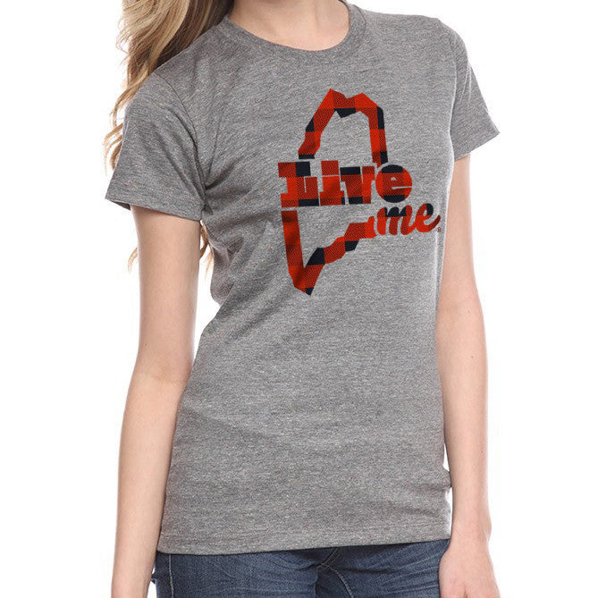 Womens LiveME T-shirt (Plaid)