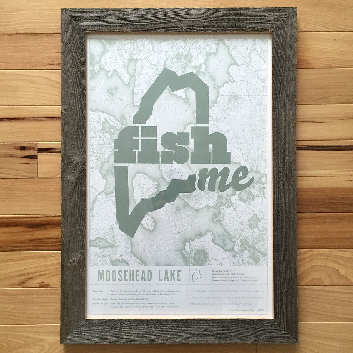 Moosehead Lake FishME Poster