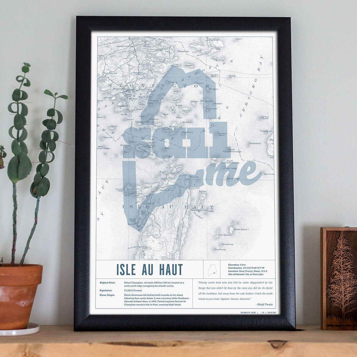 Isle Au Haut SailME Poster