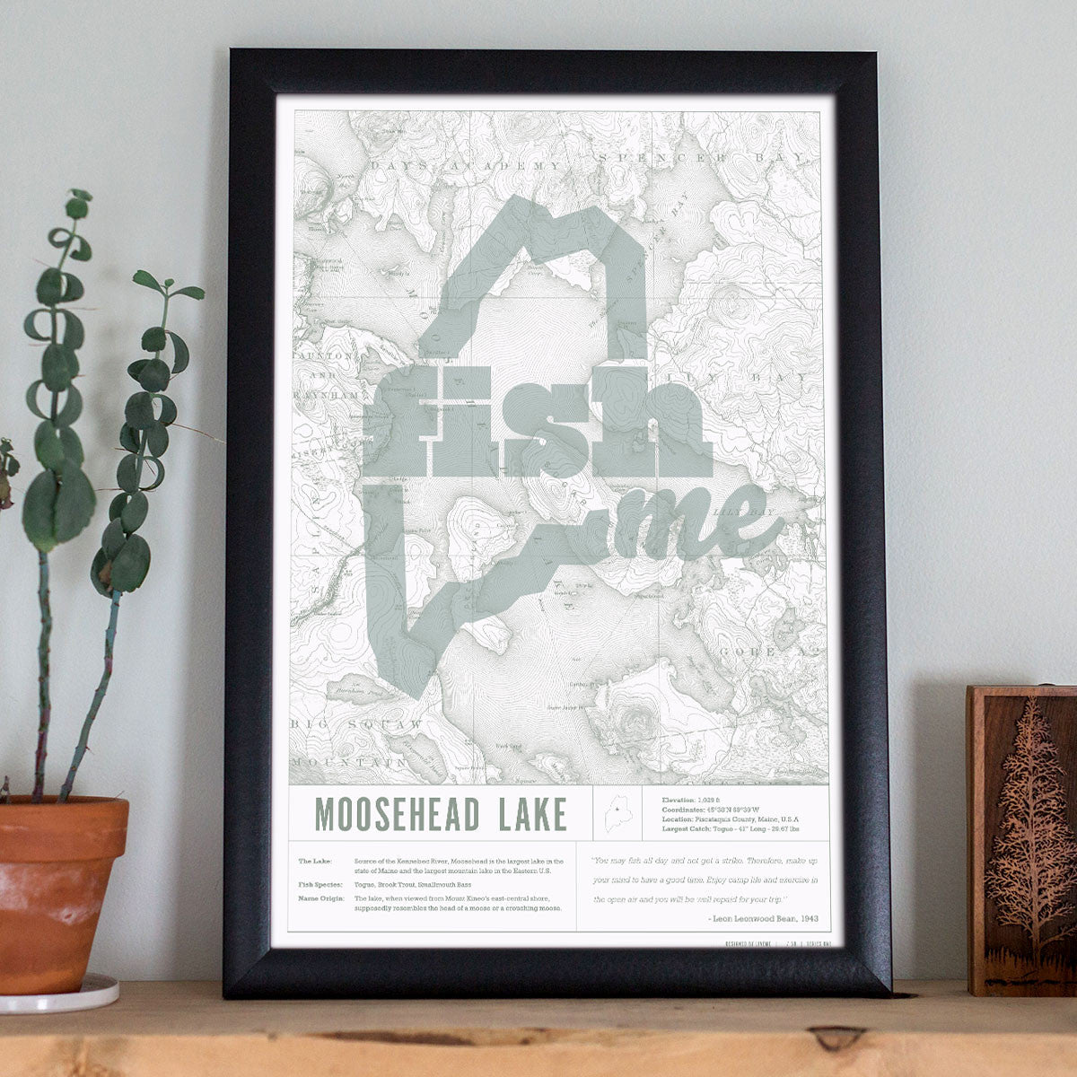 Moosehead Lake FishME Poster