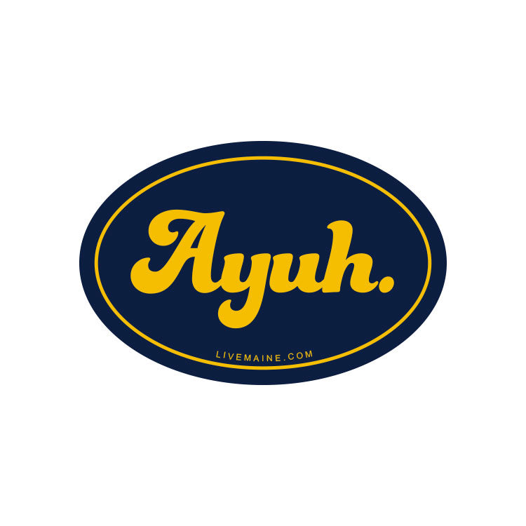 Ayuh Oval Sticker