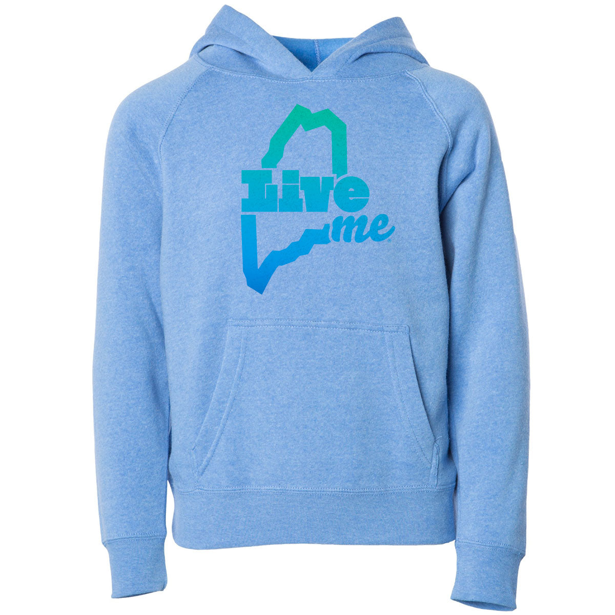 Kids LiveME Pullover Sweatshirt - Pacific Blue