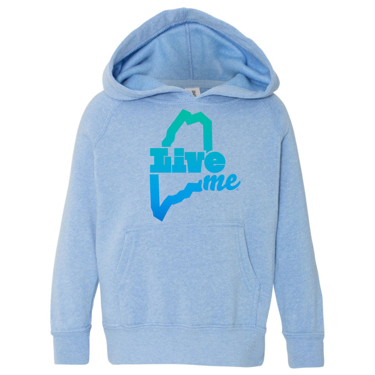 Kids LiveME Pullover Sweatshirt - Pacific Blue