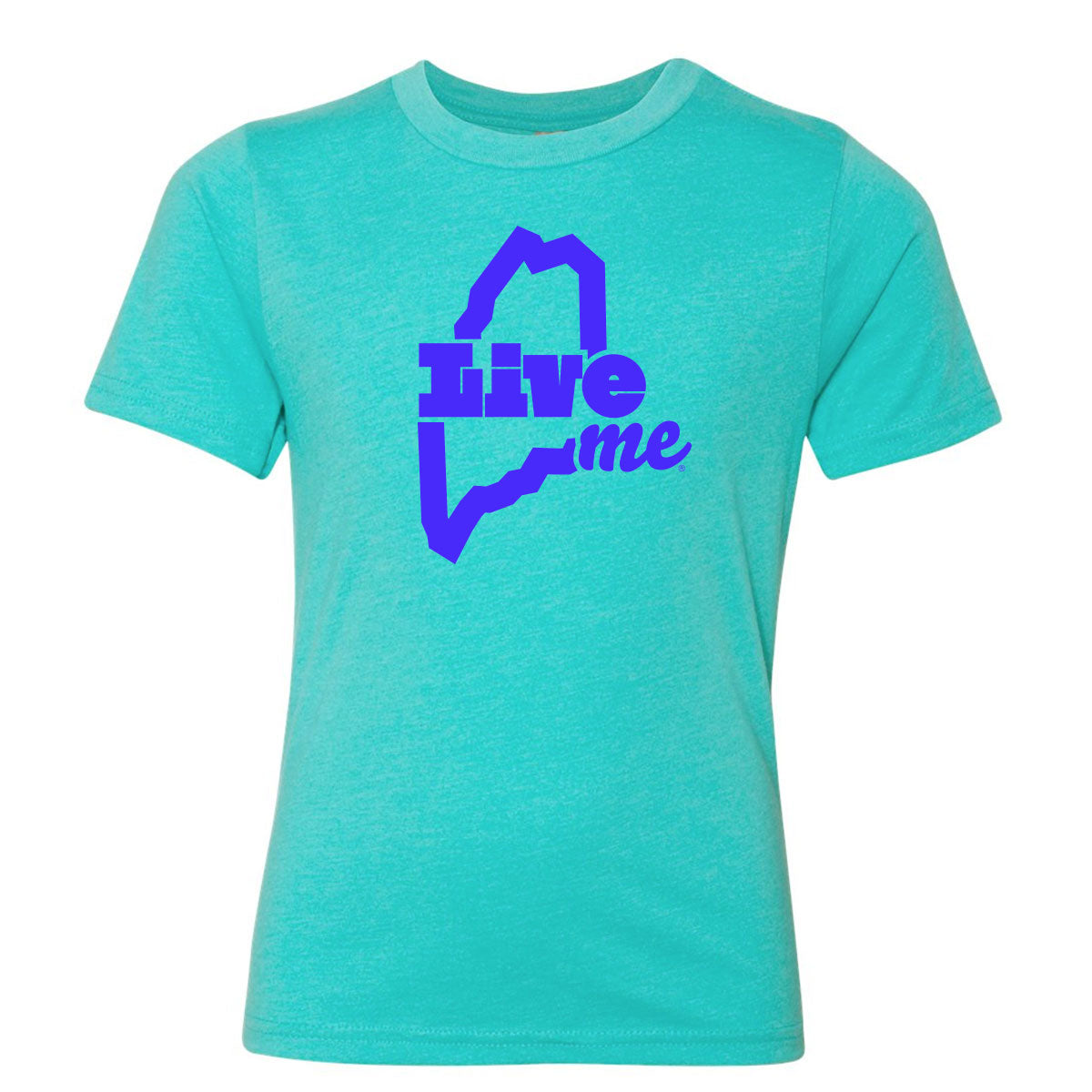 Kids LiveME T-shirt - Tahiti Blue
