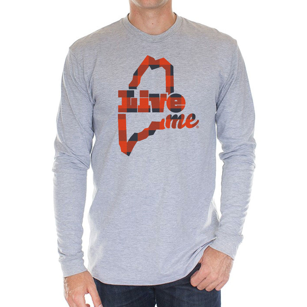 LiveME Longsleeve T-shirt (Plaid)