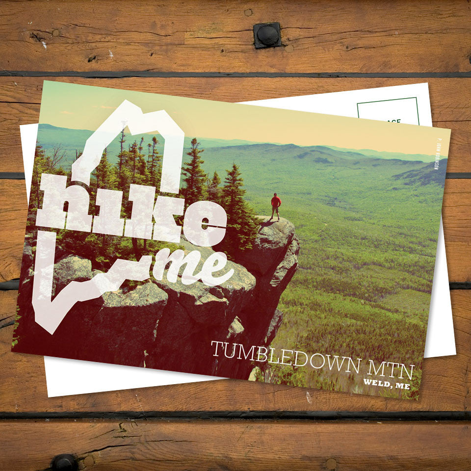 Tumbledown Mountain Maine HikeME Postcard Front
