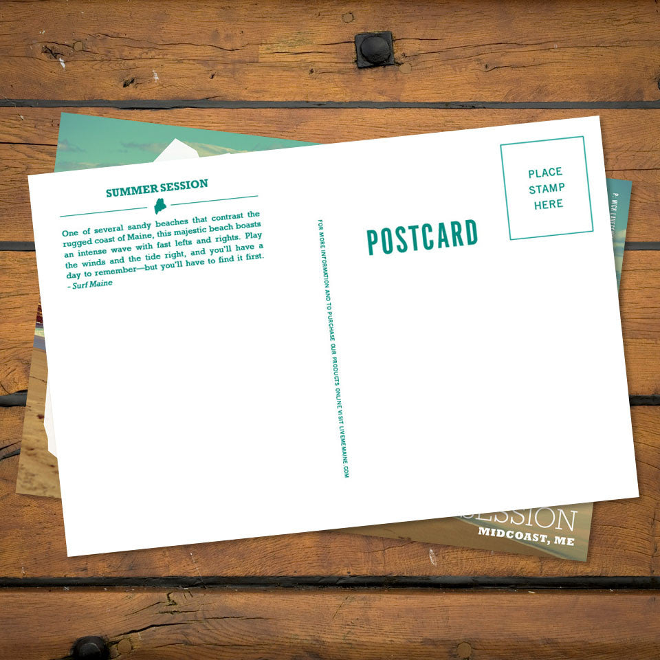 Maine SurfME Postcard Summer Session (back)