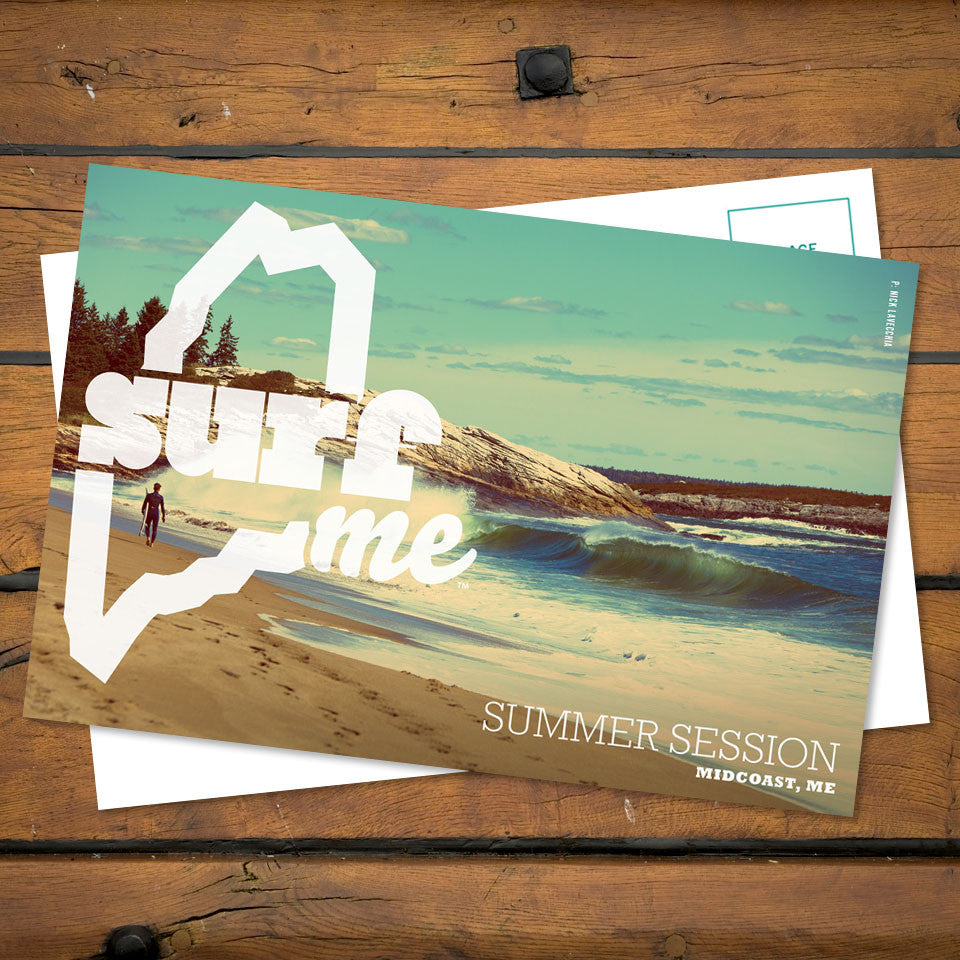 Maine SurfME Postcard Summer Session (front)